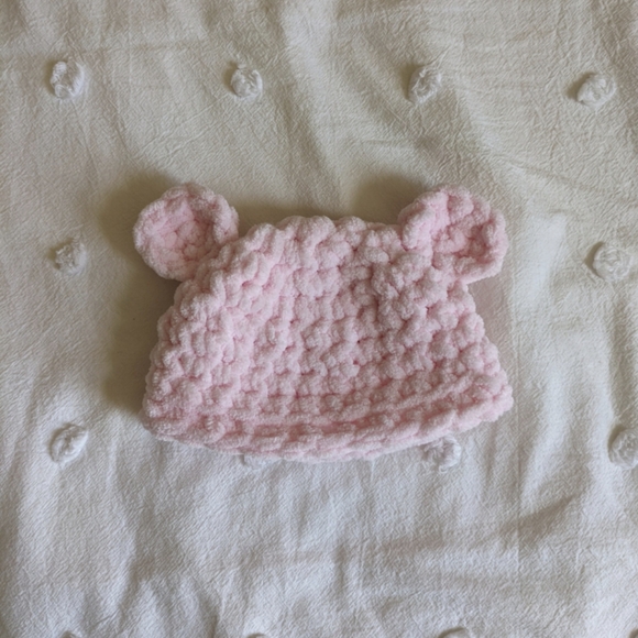 Baby Bear Crochet Hat | Baby Photoshoot | Multiple Sizes Knit Beanie | Show Gift - Picture 3 of 6